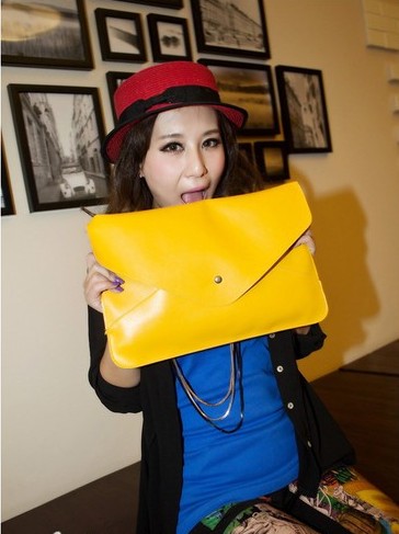 Women's Fashion Oversize Clutch Bag - Multi Colors