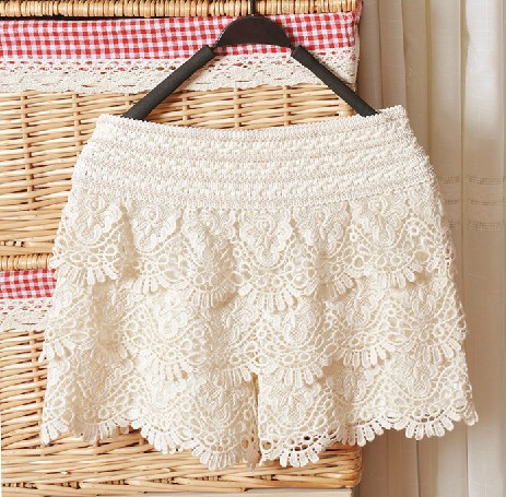 Hollow Lace Shorts