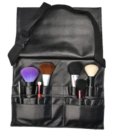 !!professional Make Up Brushes Belt Tool Pocket Bag With 21 Slots For Brushes