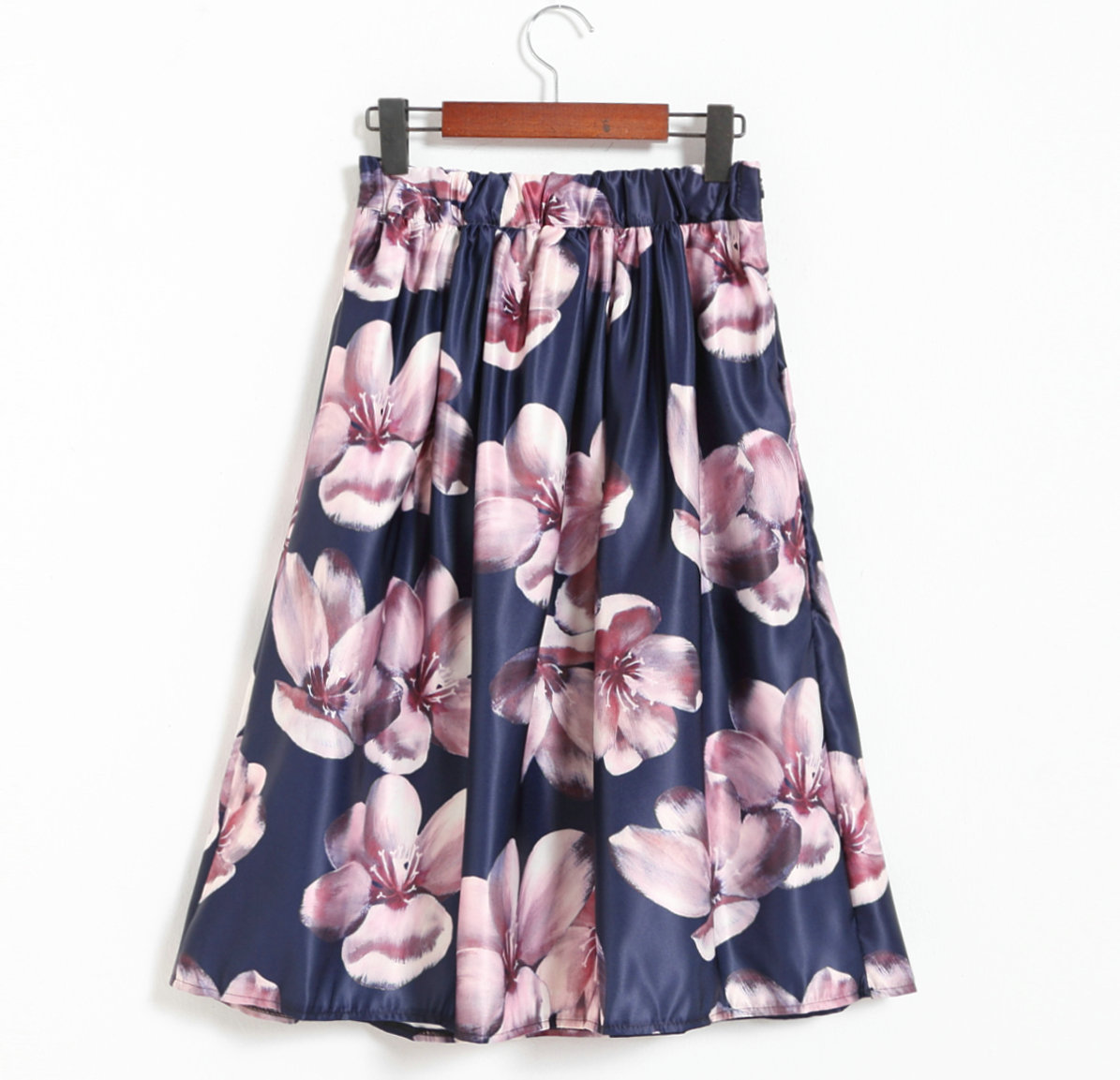 Sweet Printing Navy Blue Skirt For Women on Luulla