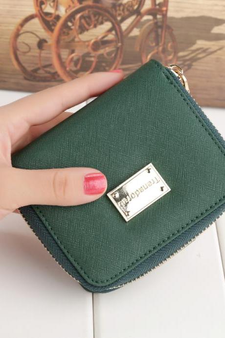 Women Zipper Wallet Card Holder Coin Pocket Girl Purse 