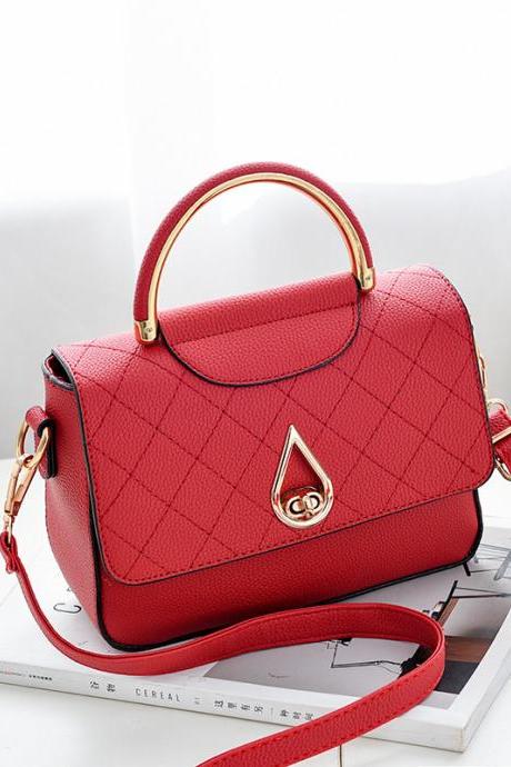 Women Shoulder Mini Bag New Leather Fashion Small Handbag - Red