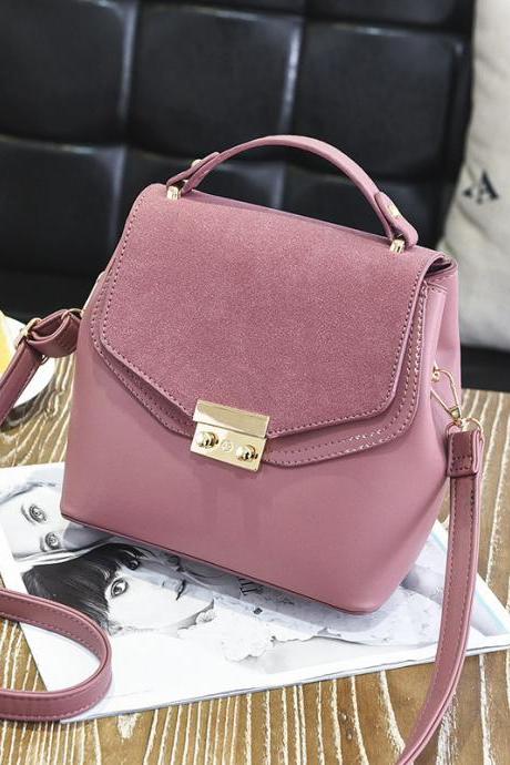 Hot Sale New Design Women Leather Small Bag Shoulder Messenger Mini Handbag - Pink