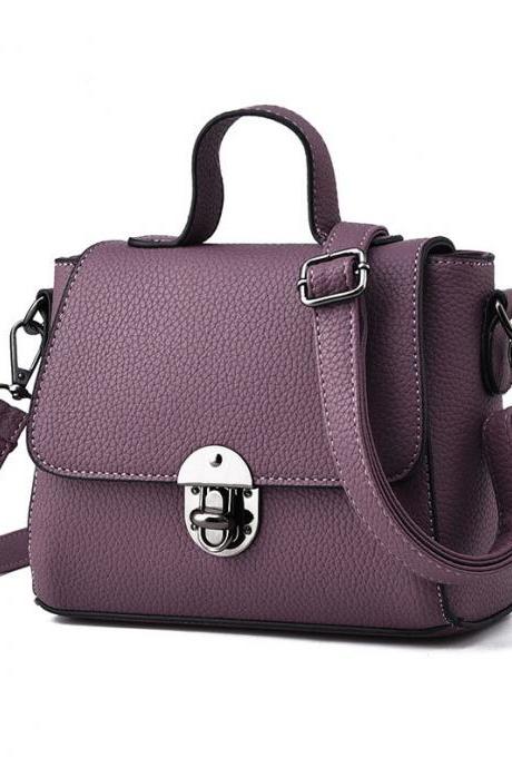 New Women Messenger Shoulder Mini Bag - Dark Purple