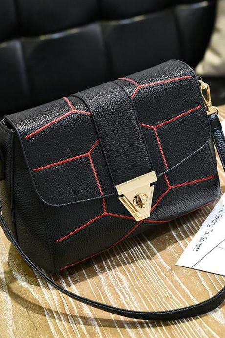Female Bag Crossbody Bag Fashion Shoulder Handbag - Black