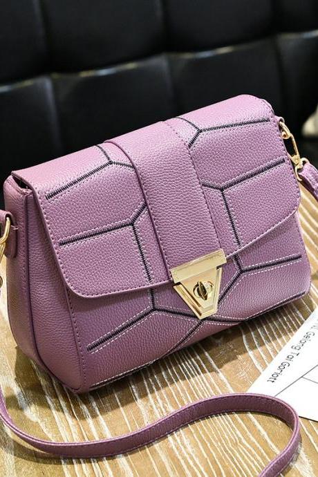 New Female Bag Crossbody Bag Fashion Shoulder Handbag - Purple