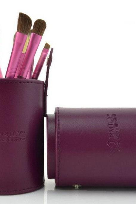 7pcs Purple Goat Makeup Brushes set