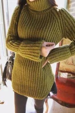 New fashion autumn sweater high collar Slim knit pullover women sweater 