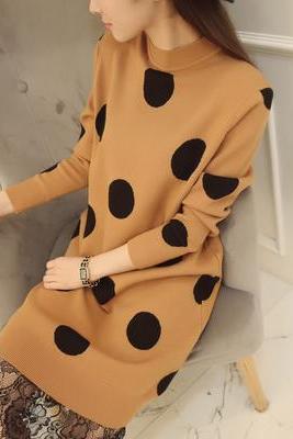 New Dot female suit backing sweater lace dress