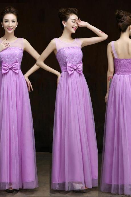 Summer style New 2016 fashion formal long design elegant gown evening dress - Light Purple
