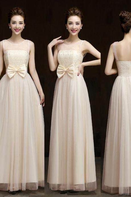 Summer Style 2016 Fashion Formal Long Design Elegant Gown Evening Dress - Beige
