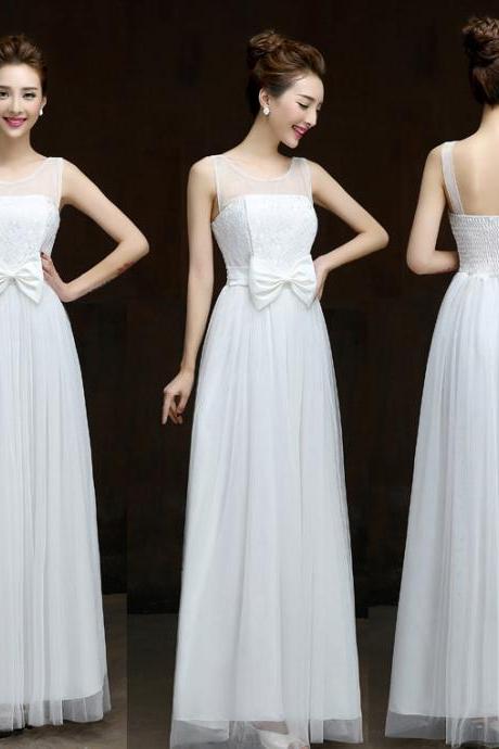 Summer style New 2016 fashion formal long design elegant gown evening dress - White