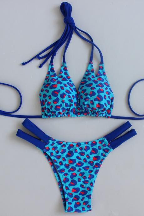 Sexy Summer Swimsuit Swimwear Bikini - Blue