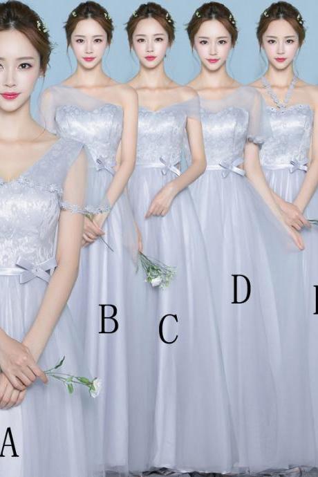 Special Occasion Dresses Gauze Bridesmaid Dress Long Wedding Party Dress