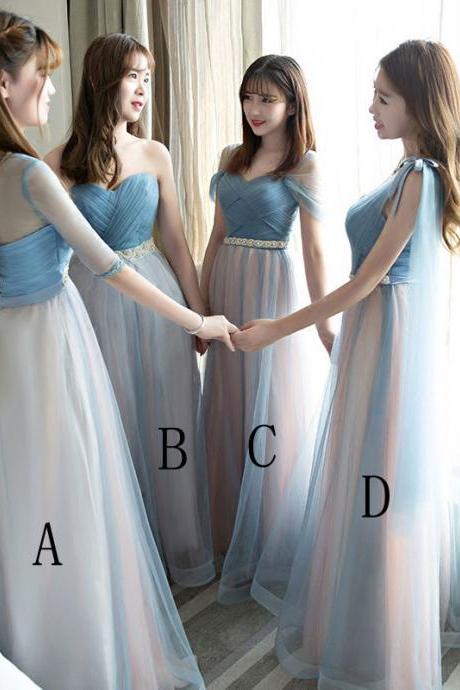 Beautiful Women Bridesmaid Wedding Party Long Dress 4 Style