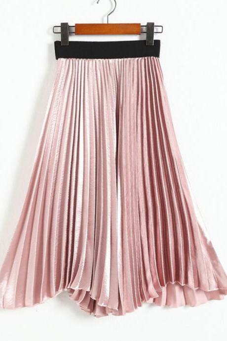 Pure Color Multi-Layer Mesh Long Skirt With Lace Belt on Luulla