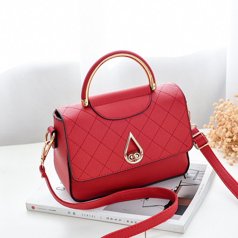 Women Shoulder Mini Bag Leather Fashion Small Handbag - Red on Luulla