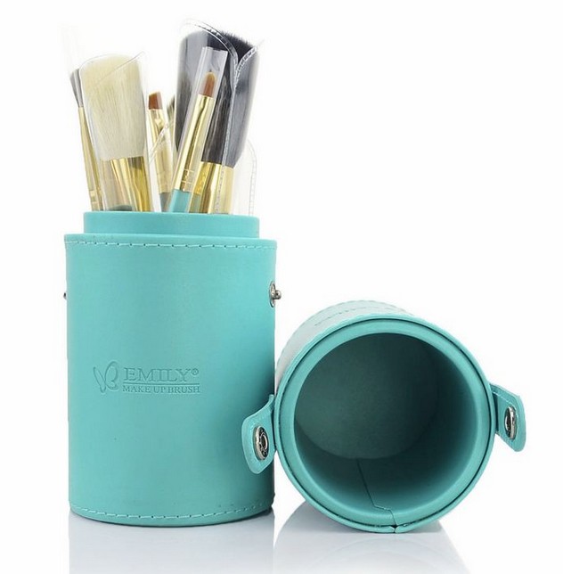 7pcs Blue Goat Makeup Brushes Set on Luulla
